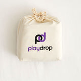 playdrop sex mat inside carrying pouch with logo